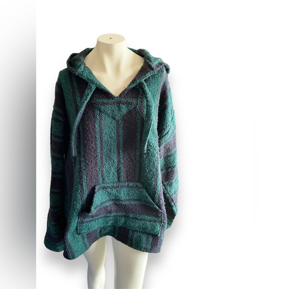 EARTHBOUND Shirts Earthbound Green And Black Striped Baja